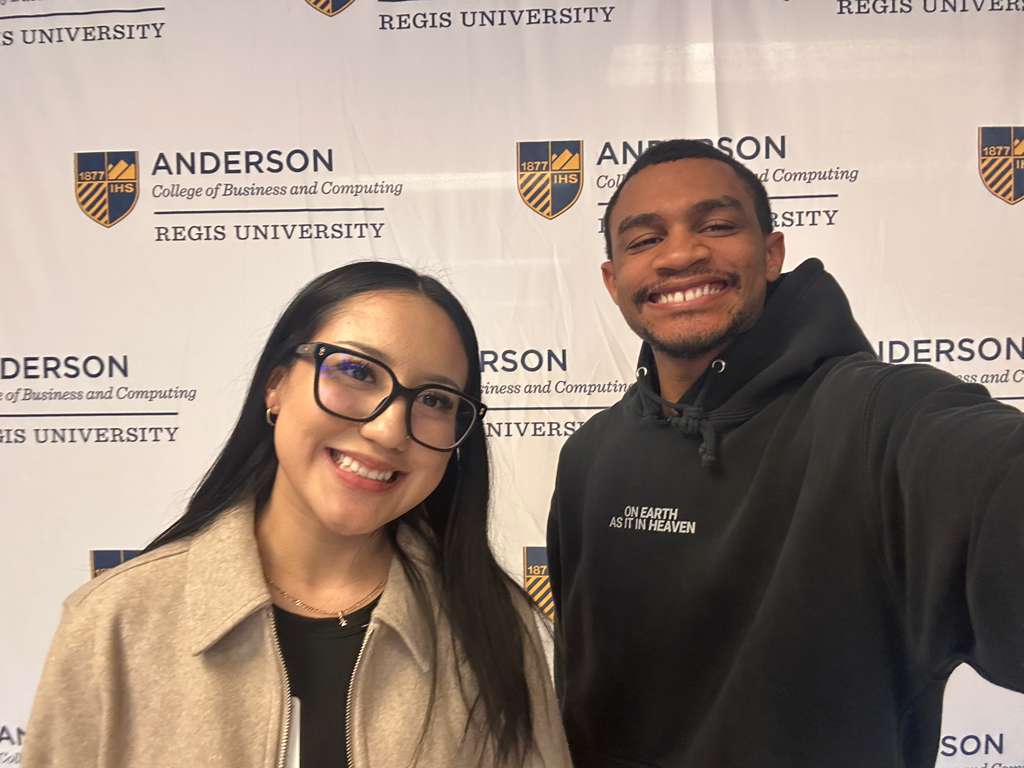 Jennifer Maes and Johnathan Bateman of Realxreal.ai at Regis University